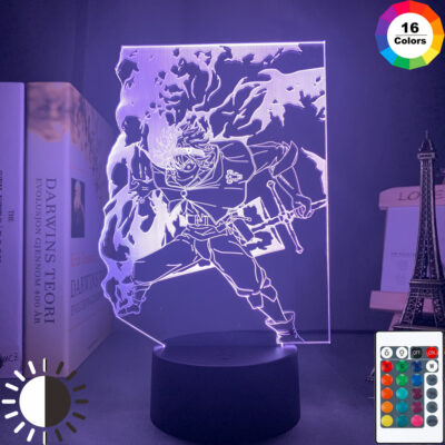 3d Lamp Anime Black Clover Asta Light for Kids Child Bedroom Decor Night Light Birthday Gift - Black Clover Shop