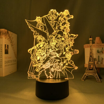 3d Led Lamp Anime Black Clover Group Wallpaper for Kids Bedroom Decor Nightlight Birthday Gift Room 1 - Black Clover Shop