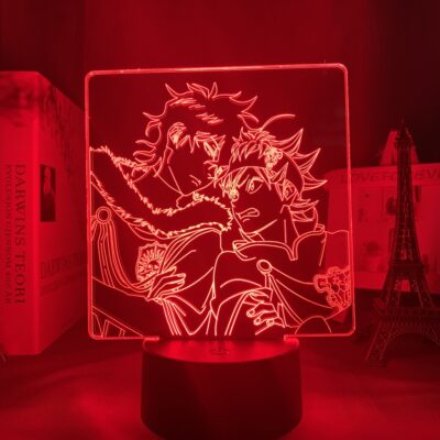 Acrylic 3d Lamp Anime Black Clover Asta Light for Bed Room Decor Colorful Nightlight Black Clover 1 - Black Clover Shop