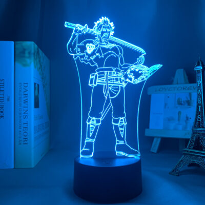 Anime Led Light Black Clover Yami Sukehiro Nightlight for Bedroom Decor Nightlight Manga Birthday Gift Room - Black Clover Shop