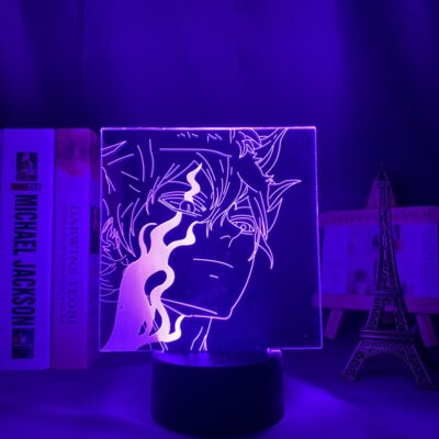 Black Clover Anime Led Light for Home Decoration Birthday Gift Manga 3D Night Lamp Asta Black 1 - Black Clover Shop