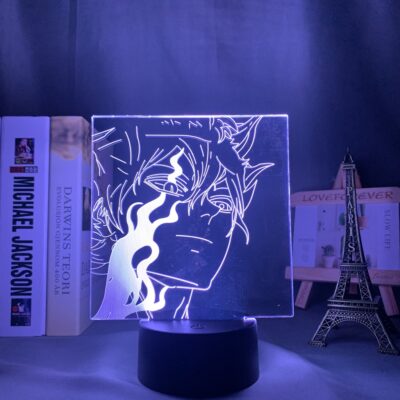 Black Clover Anime Led Light for Home Decoration Birthday Gift Manga 3D Night Lamp Asta Black - Black Clover Shop