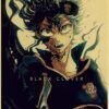 Black Clover Poster Japanese Anime Posters Wall Decor Prints Kraft Paper Home Room Wall Stickers Art 12 - Black Clover Shop