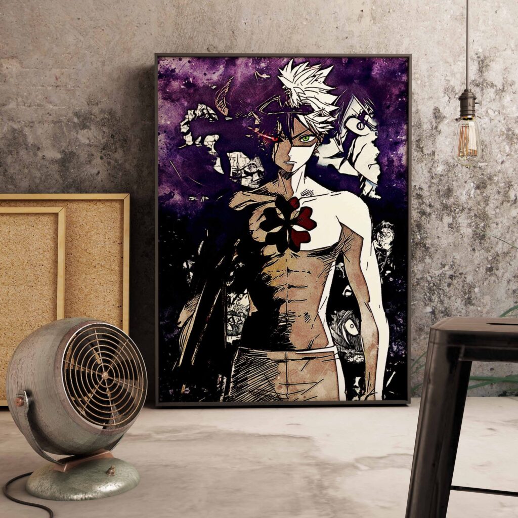 Classic Anime Figure Black Clover Poster Aesthetic Modular Managa Kids Room Decorative Painting Wall Art Decor 1 scaled - Black Clover Shop