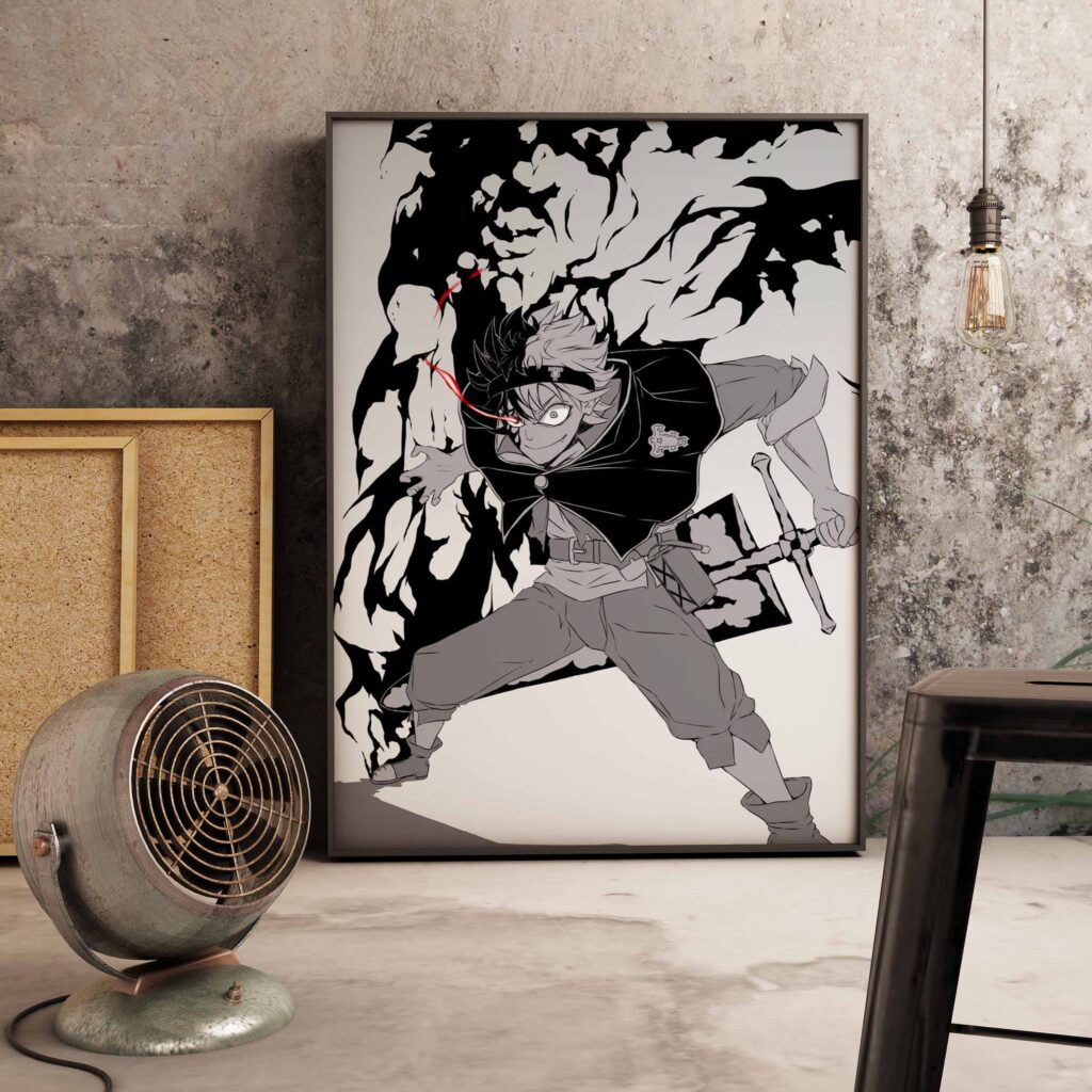 Classic Anime Figure Black Clover Poster Aesthetic Modular Managa Kids Room Decorative Painting Wall Art Decor 12 scaled - Black Clover Shop