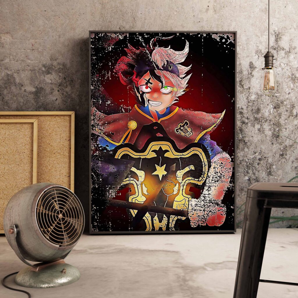 Classic Anime Figure Black Clover Poster Aesthetic Modular Managa Kids Room Decorative Painting Wall Art Decor 4 scaled - Black Clover Shop