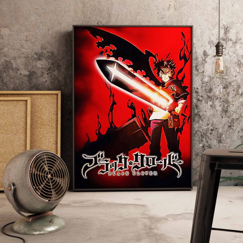 Classic Anime Figure Black Clover Poster Aesthetic Modular Managa Kids Room Decorative Painting Wall Art Decor 6 scaled - Black Clover Shop