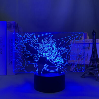Led Lamp Anime Black Clover Asta for Bedroom Decoration Nightlight Birthday Gift Room Decor Table Lamp 1 - Black Clover Shop