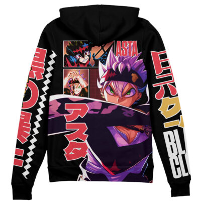 asta Zip Hoodie Back Mockup 1 - Black Clover Shop