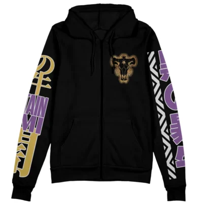 yami Zip Hoodie Front Mockup 1 - Black Clover Shop